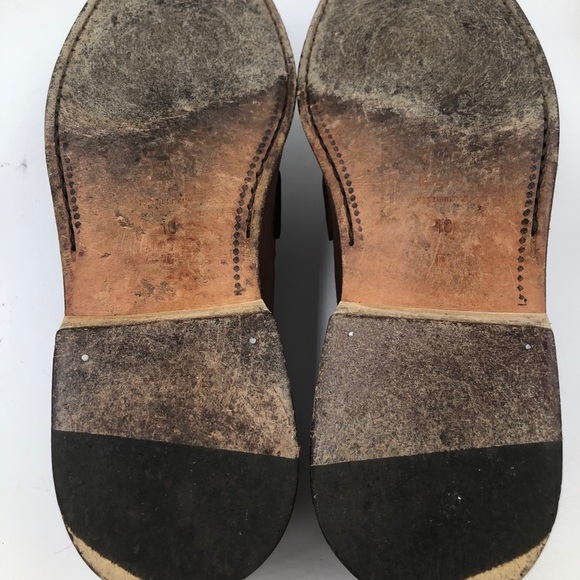 E.T. Wright Beige Brown Leather Tassle Loafer - Picture 8 of 8